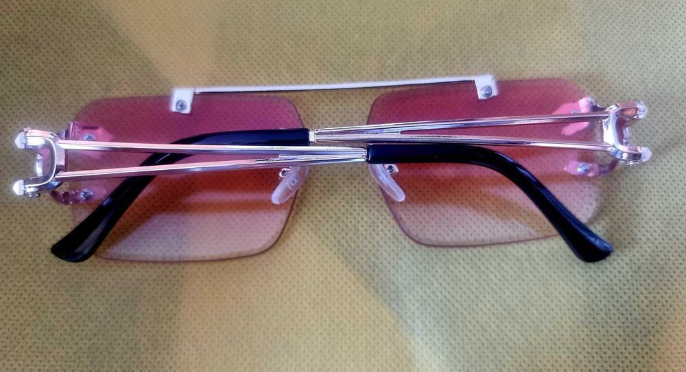 Ochelari de soare Cartier lentile roz, rame metalice