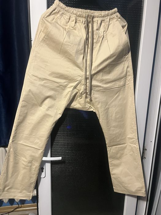 rick owens drop crotch pants