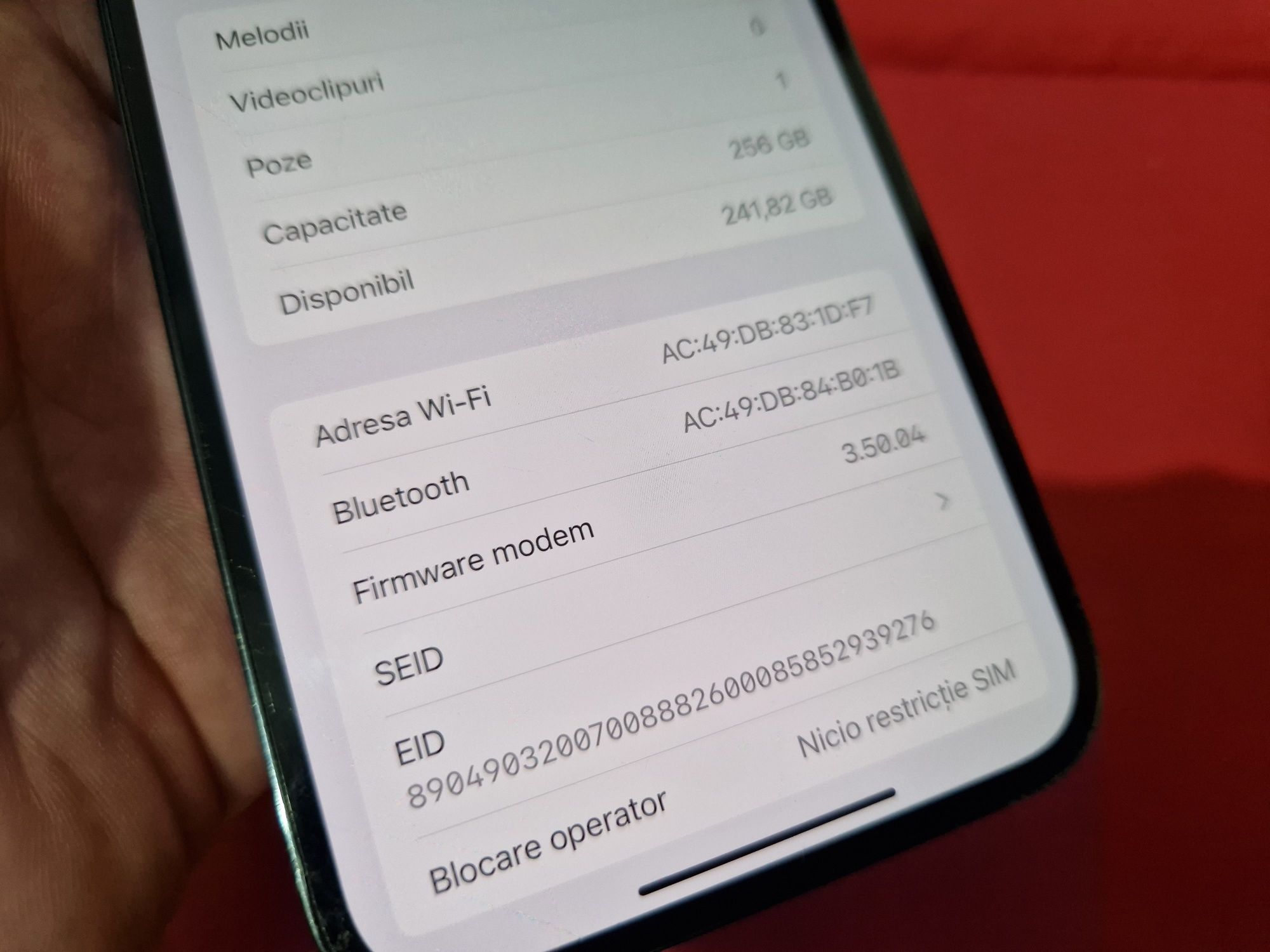-Iphone 13Pro Max, 256Gb, 6Ram, bat: 80%, stare foarte buna, sticla ca