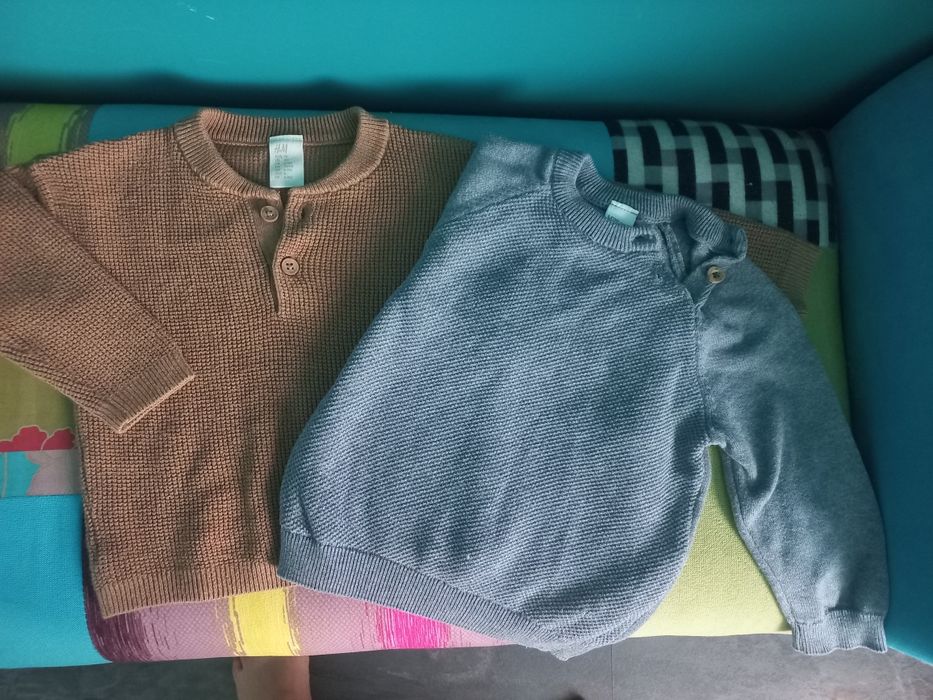 Два пуловера H&M 6-9 месеца