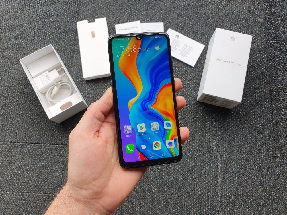 (10/10) Huawei P30 lite, 128GB, 4GRAM, Android 10, Liber, Google Serv