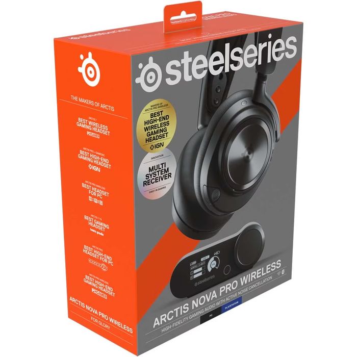 Casti Gaming STEELSERIES Arctis Nova Pro Wireless, Spatial Audio