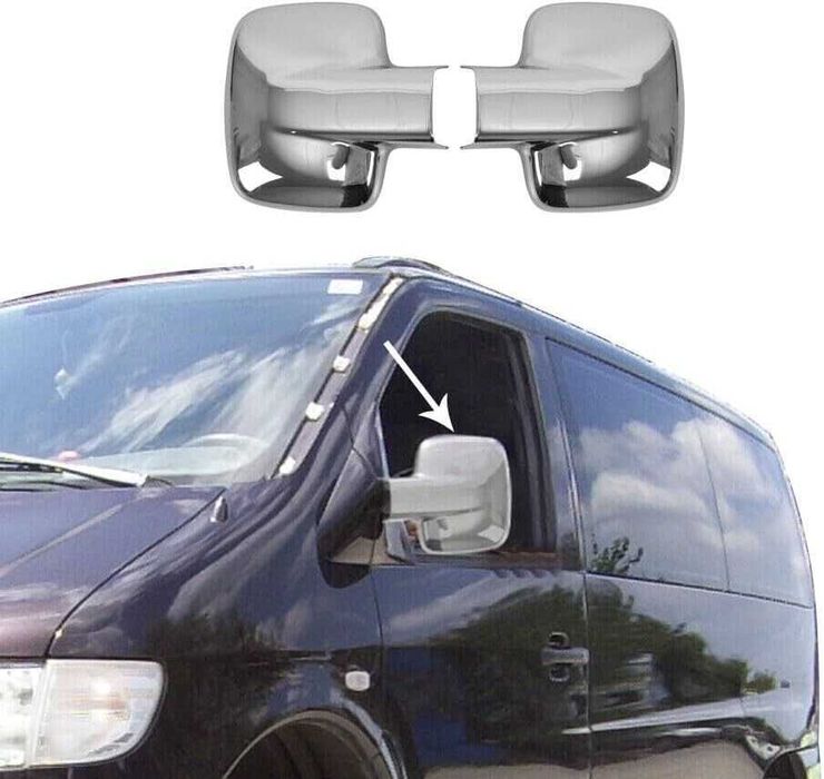 Хромирани Капаци за Огледала Mercedes Vito 1996 - 2004 / Мерцедес Вито