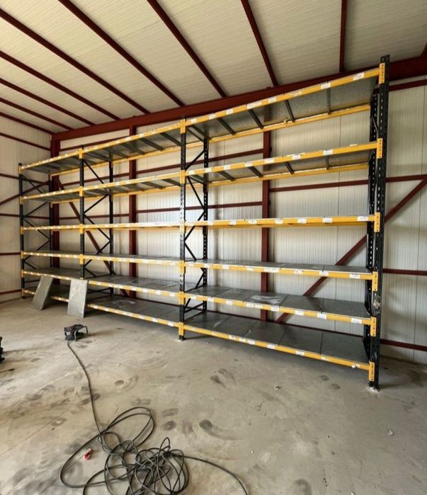 Rafturi metalice cu polițe zincate și grătare zincate 58x676