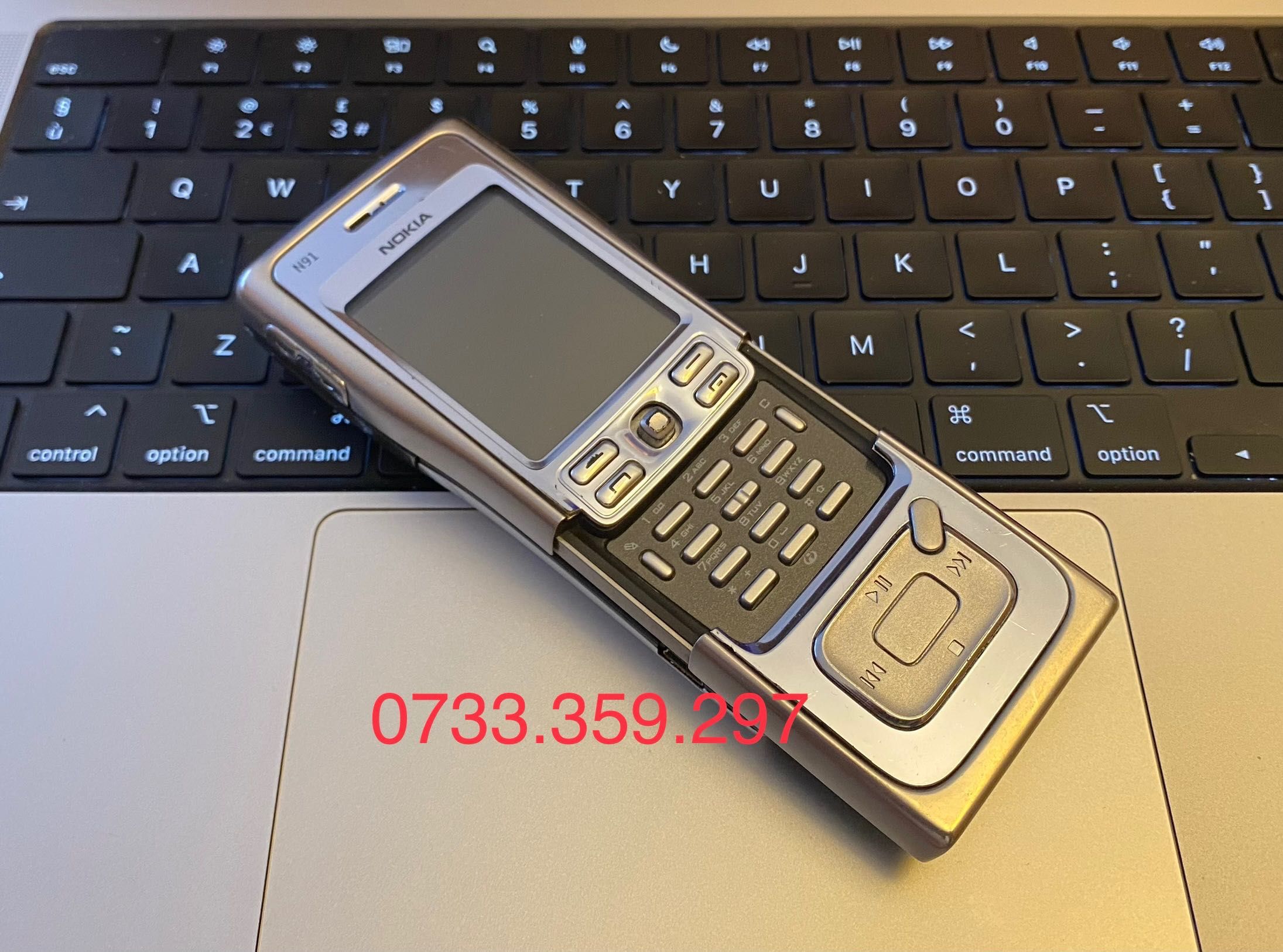 Telefon Nokia N91 classic vintage pentru colectie Stainless Steel
