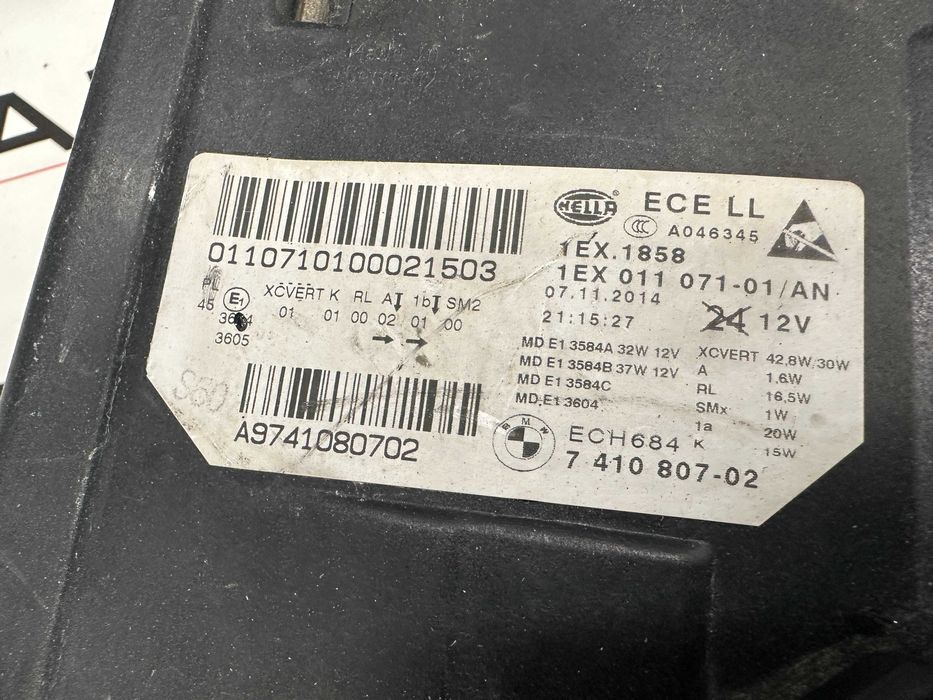 Фар фарове ляв BMW 5 GT F07 LCI Facelift far farove БМВ 5 ГТ Ф07