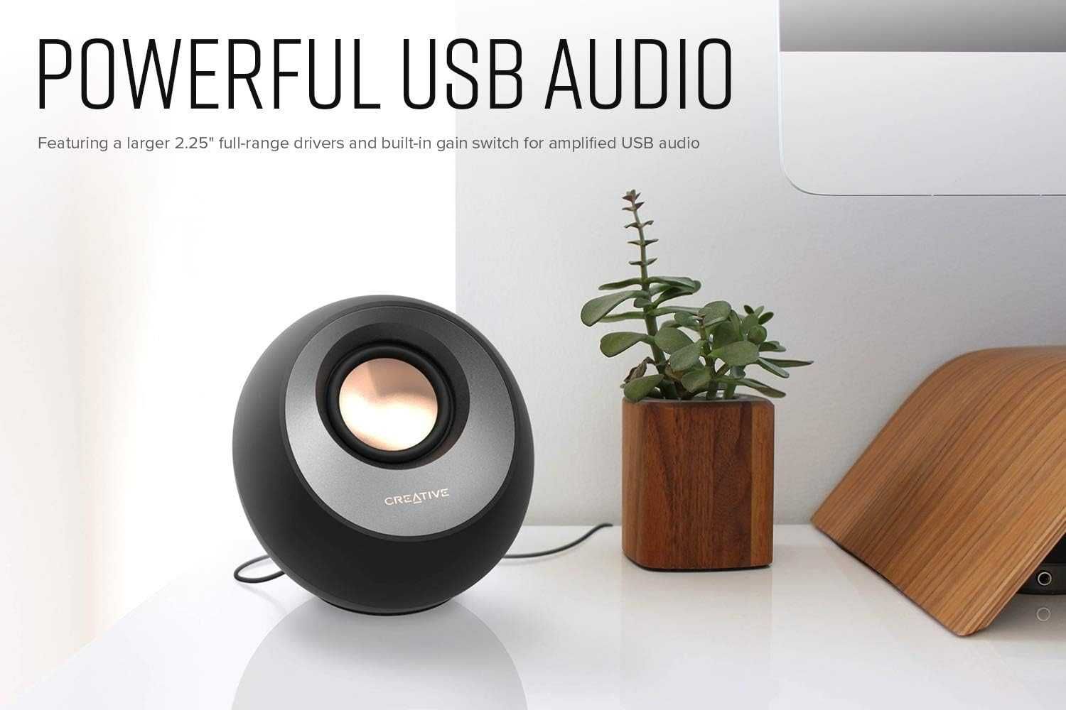 Creative Pebble V3/USB-C 2.0 минималистични тонколони/16W