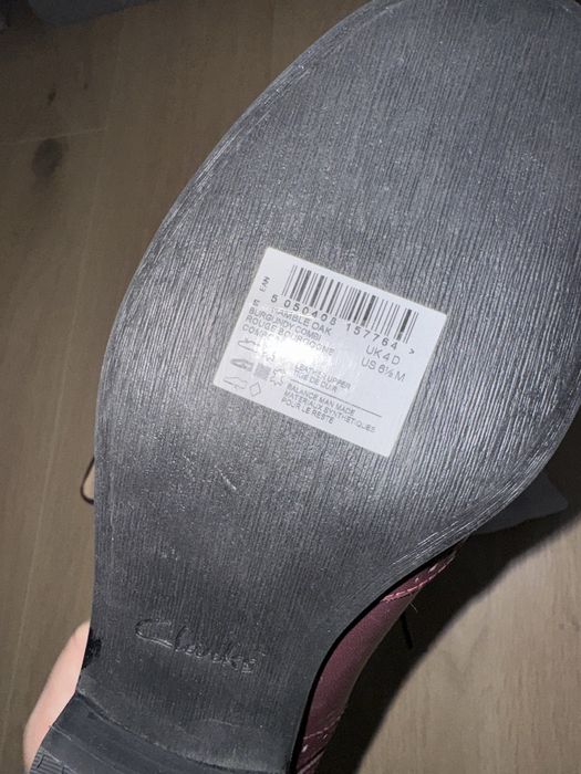 Papuci oxford Clarks 37