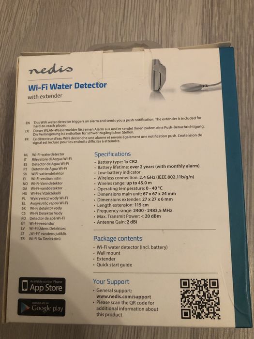 Senzor scurgeri apă Nedis WiFi Smart