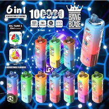 Oferta ( 7 Vape-uri) Bang Blaze 100.000 puffs, 6 in 1