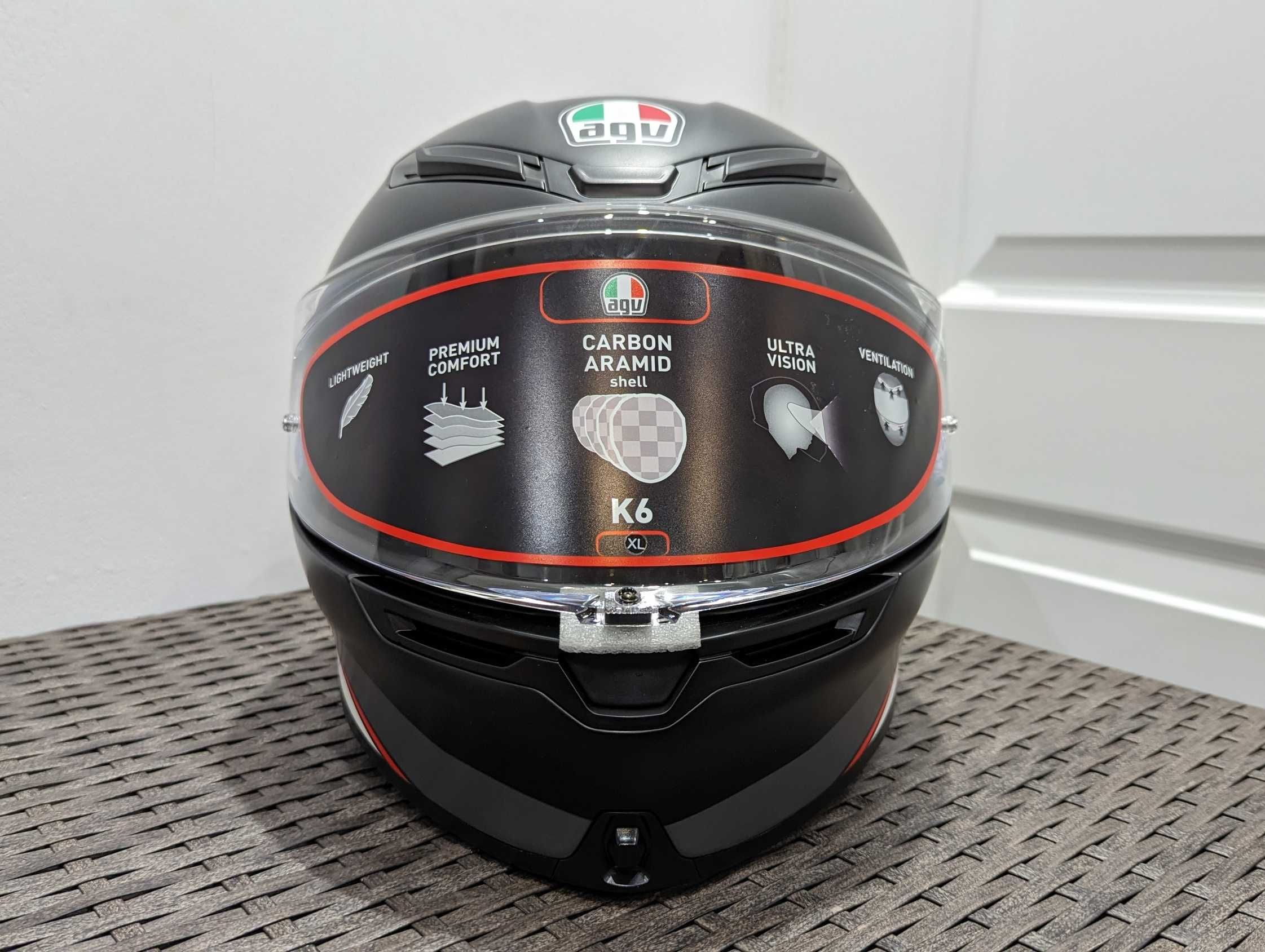 Casca moto Agv K6, marime XL - Nou