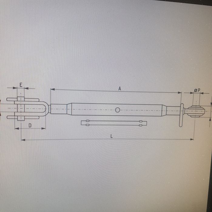Tija de ridicare tractor 380mm