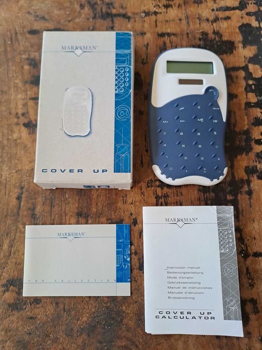 калкулатор Марксман Marksman, работи със солар и батерия, червен/розов