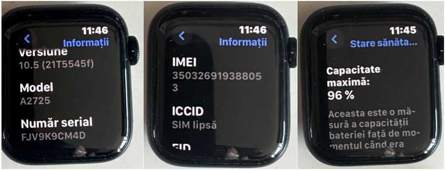 Apple Watch SE, GPS + Cellular, 40mm, Culoare Midnight