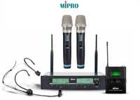 Microfon wireless triplu MiPro ACT-3 Dual + Bodypack cu Headset