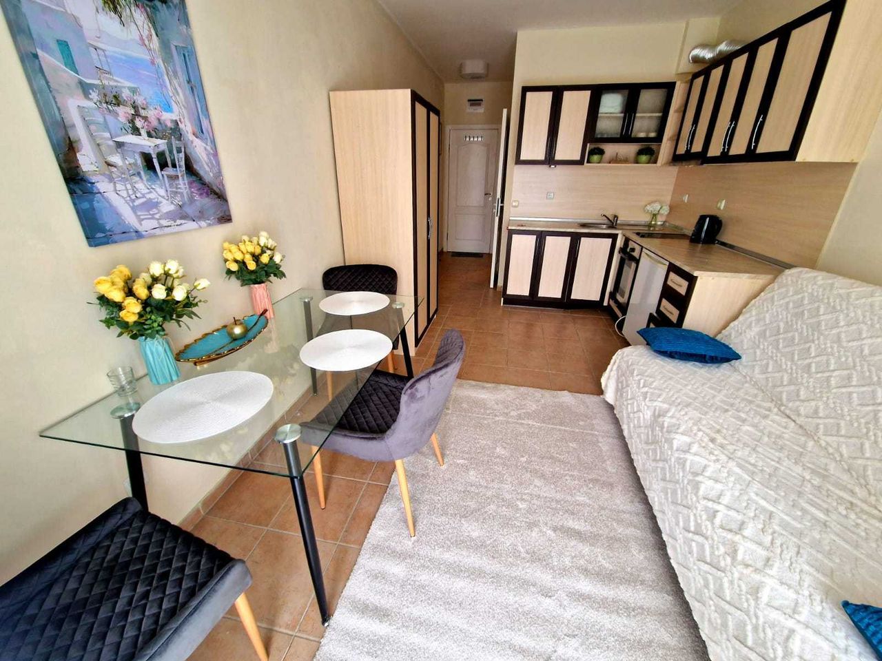 Продава се Едностаен апартамент в с. Равда, Област Бургас - 37 кв.м за 1487 €/кв.м - Снимка #4