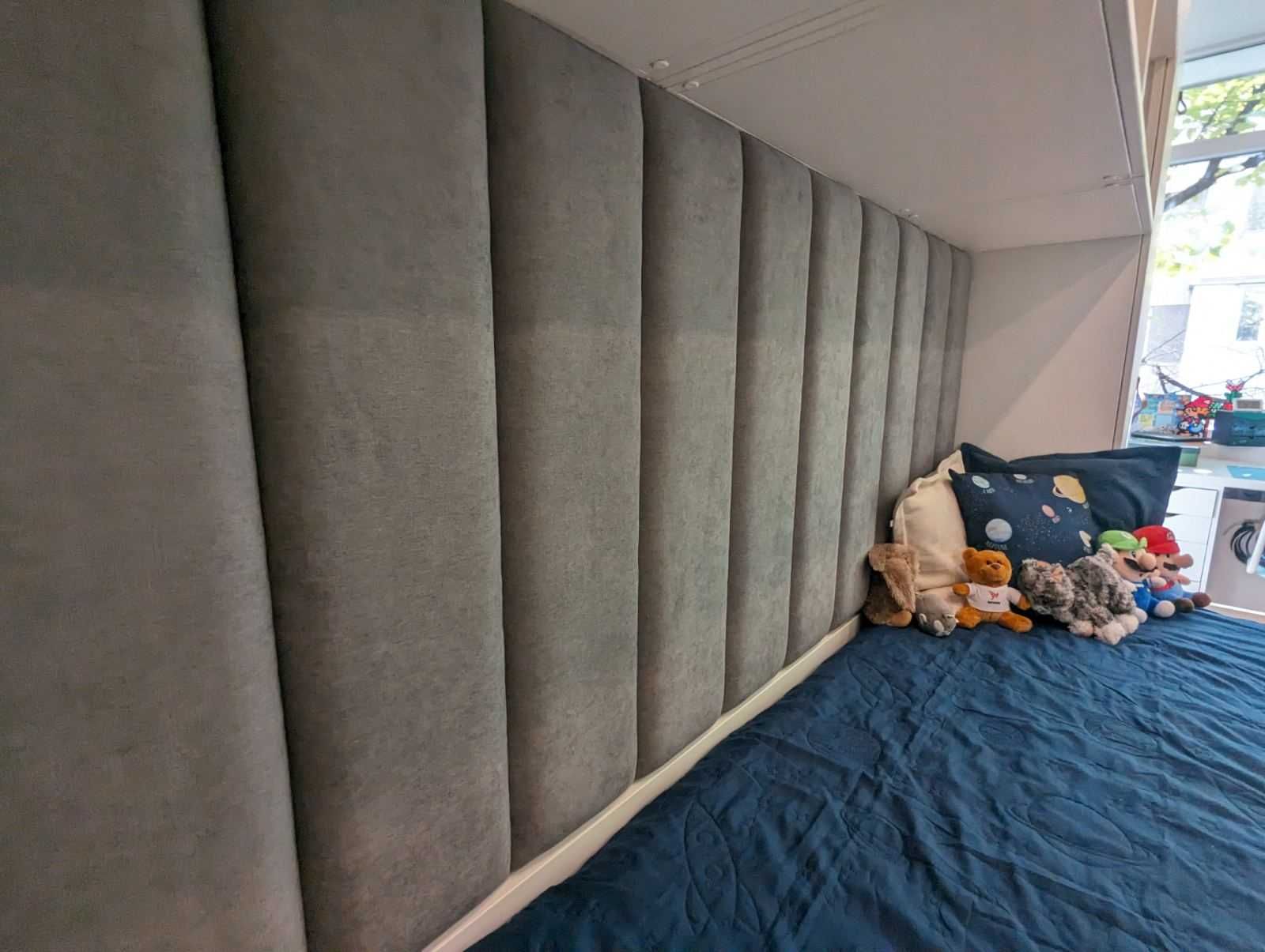 Меки стенни панели, тапицирани панели за детско легло, табла за легло