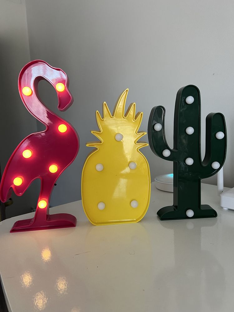 Lampa de veghe copii decoratiune LED luminoasa ananas cactus flamingo