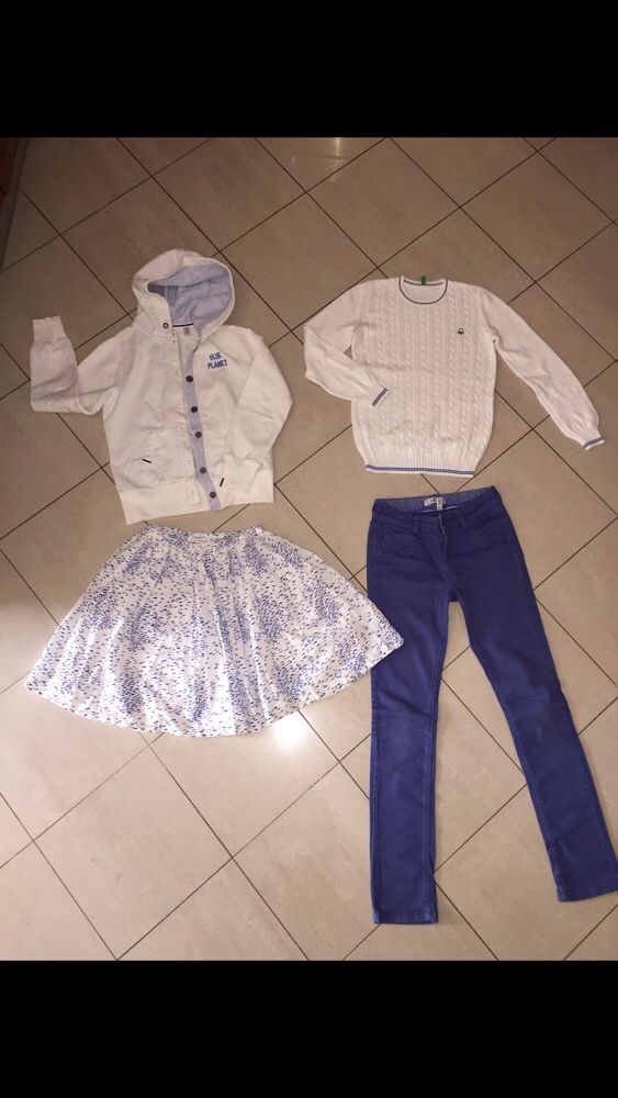 Блузка/пуловер/суитчер,рокля,клин Okaidi,Benetton,Zara,Next,Armani-146