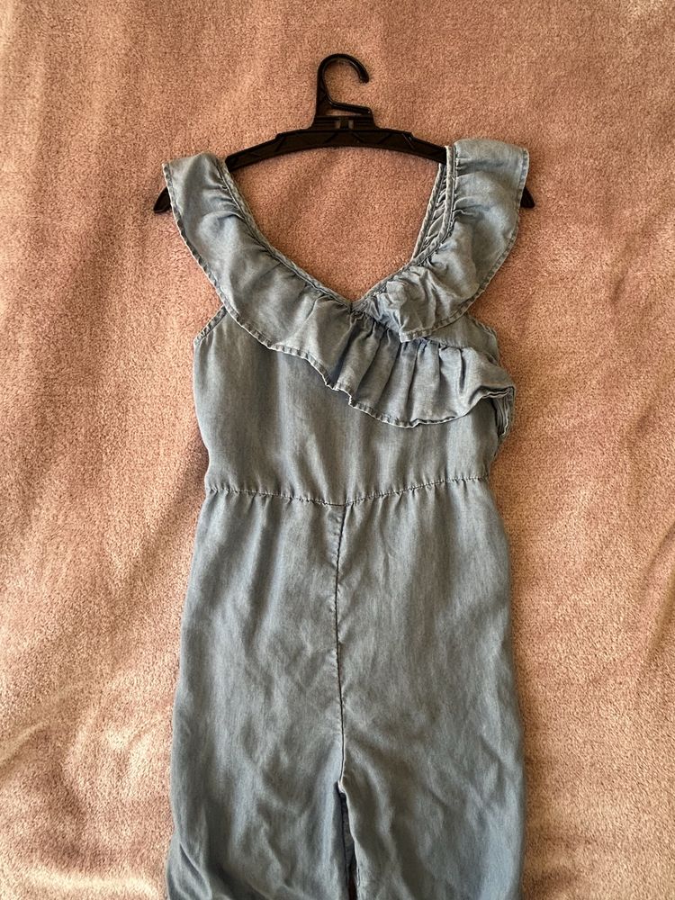 Детски гащеризон от лиосел с волани H&M, 134 см