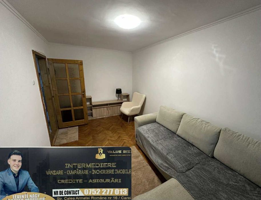 Apartament 2 camere ultracentral – Tășnad  De vânzare sau de închiriat