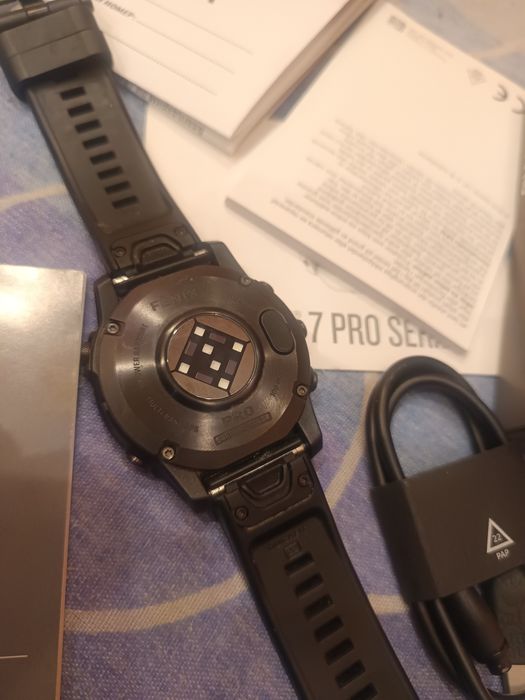 Garmin Fenix 7 Pro Sapphire Solar, 47 мм, черен