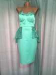 Rochie facuta pe comanda cu peplum detasabil