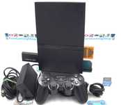 Consola Sony Playstation 2 Black Modata Reconditionata 256GB 59Jocuri