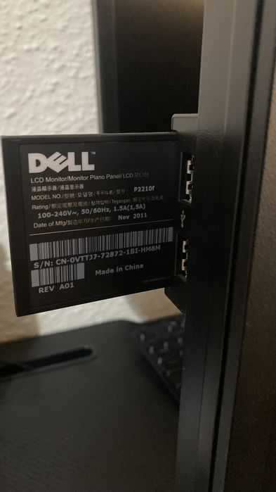 Monitor Dell P2210f DP/DVI/VGA 5ms