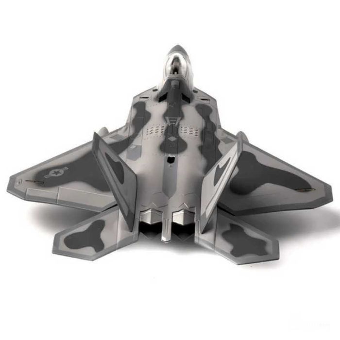 Macheta avion metalica Lockheed Martin F-22 Raptor 1:100 19cm