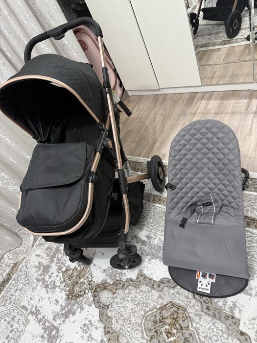 Детский коляска почтИ новый 15тыс  шезлонг тегин беремин .