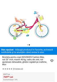 Bicicleta copii Byox 6-10 ani roti 20 "