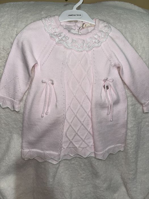 Вязаное платье для девочек 3-6 мес Leoking турецкое