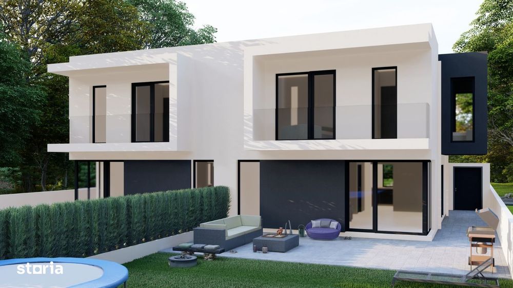 Casă nouă tip duplex de vânzare – stil mediteranean – Grigorescu 2