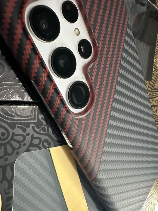 Лукс ултра тънък гръб Carbon за iPhone , Samsung,Huawei