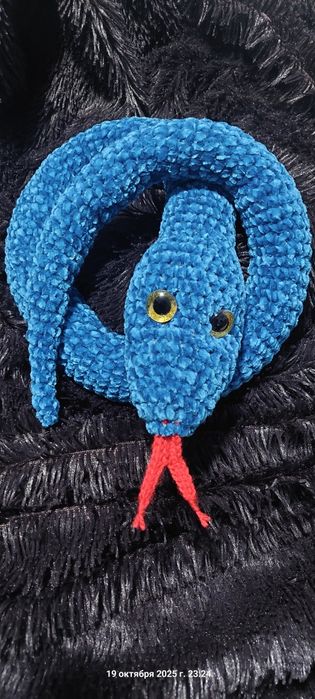 Удав (змея) ручная работа. Игрушка для малышей.