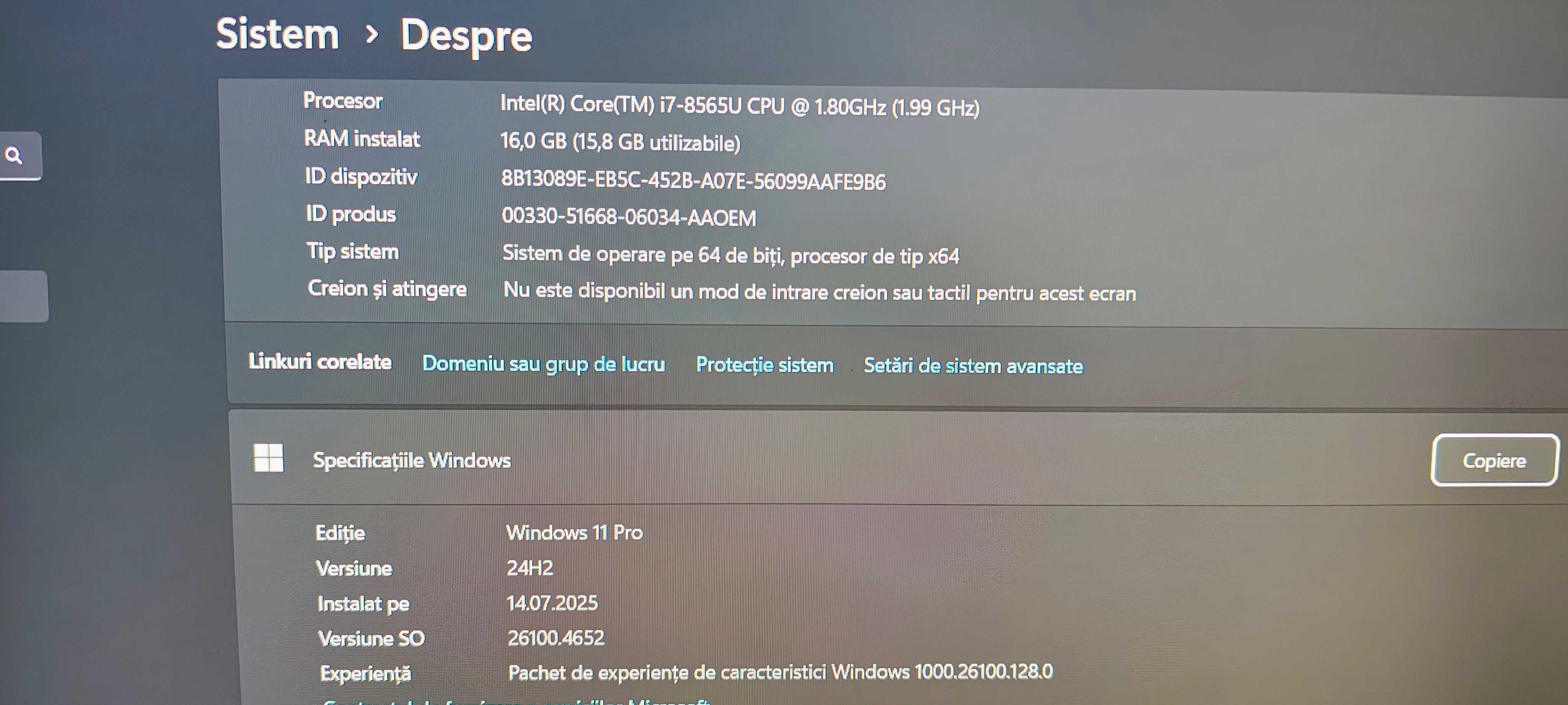 Dell All in One, 27", i7, 16GB RAM, 512 GB SSD
