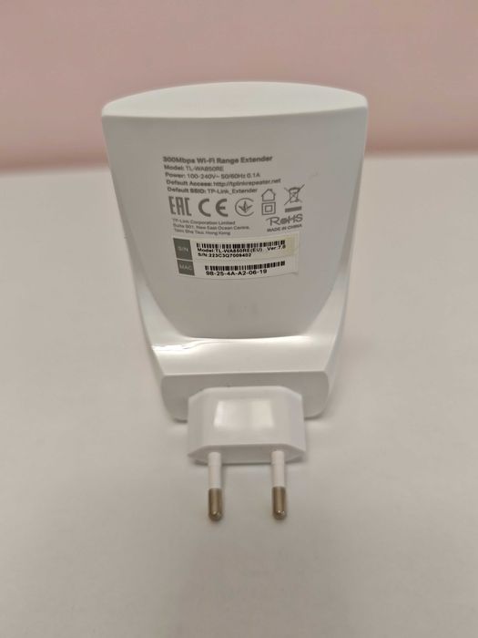 Wi-Fi усилвател (Range Extender) TP-Link TL-WA850RE, 300Mbps