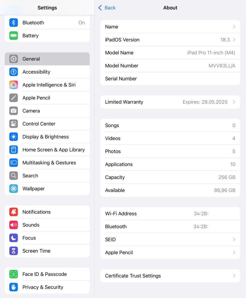 iPad Pro 11 M4 256GB