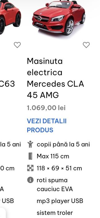 Vând mașinuță electrica copii