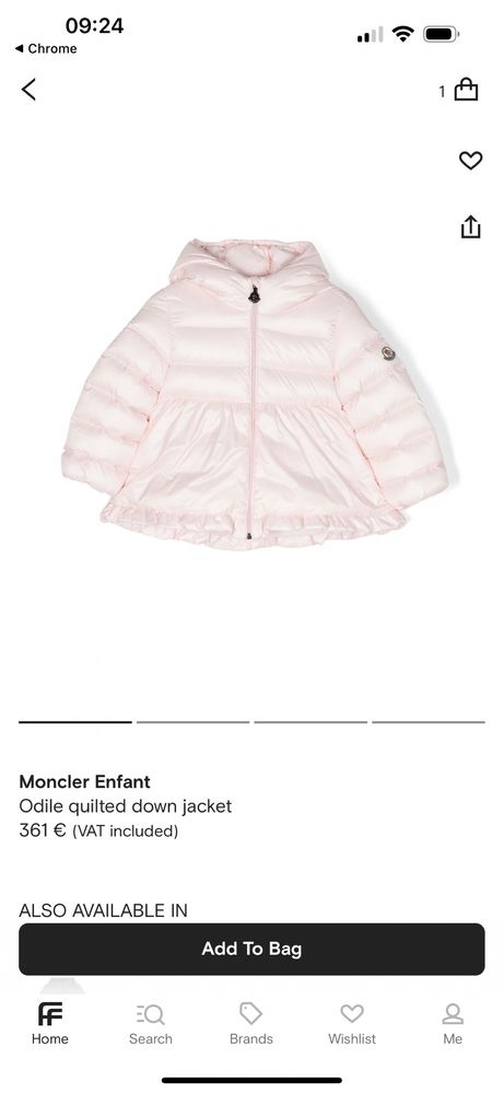 Geaca Moncler originala 18-24 luni