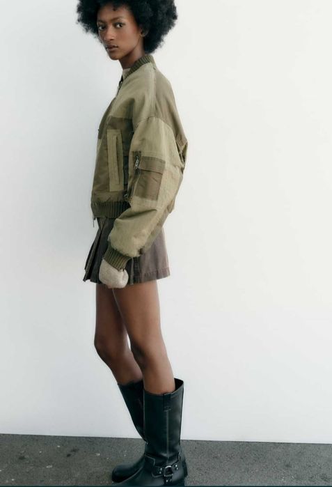 Geaca bomber Zara,rezistenta la apa