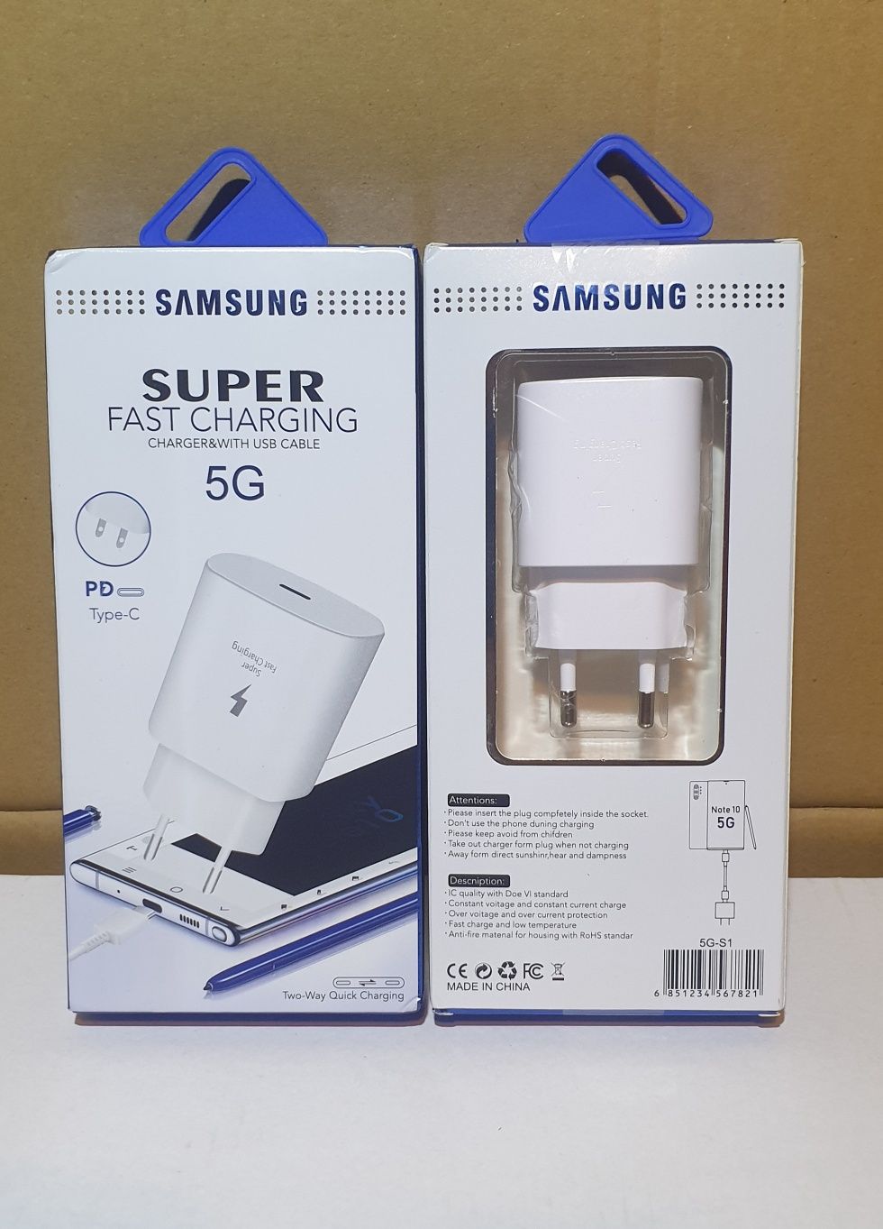 Vand încarcatoare Samsung Originale Super Fast Charger cablu type C