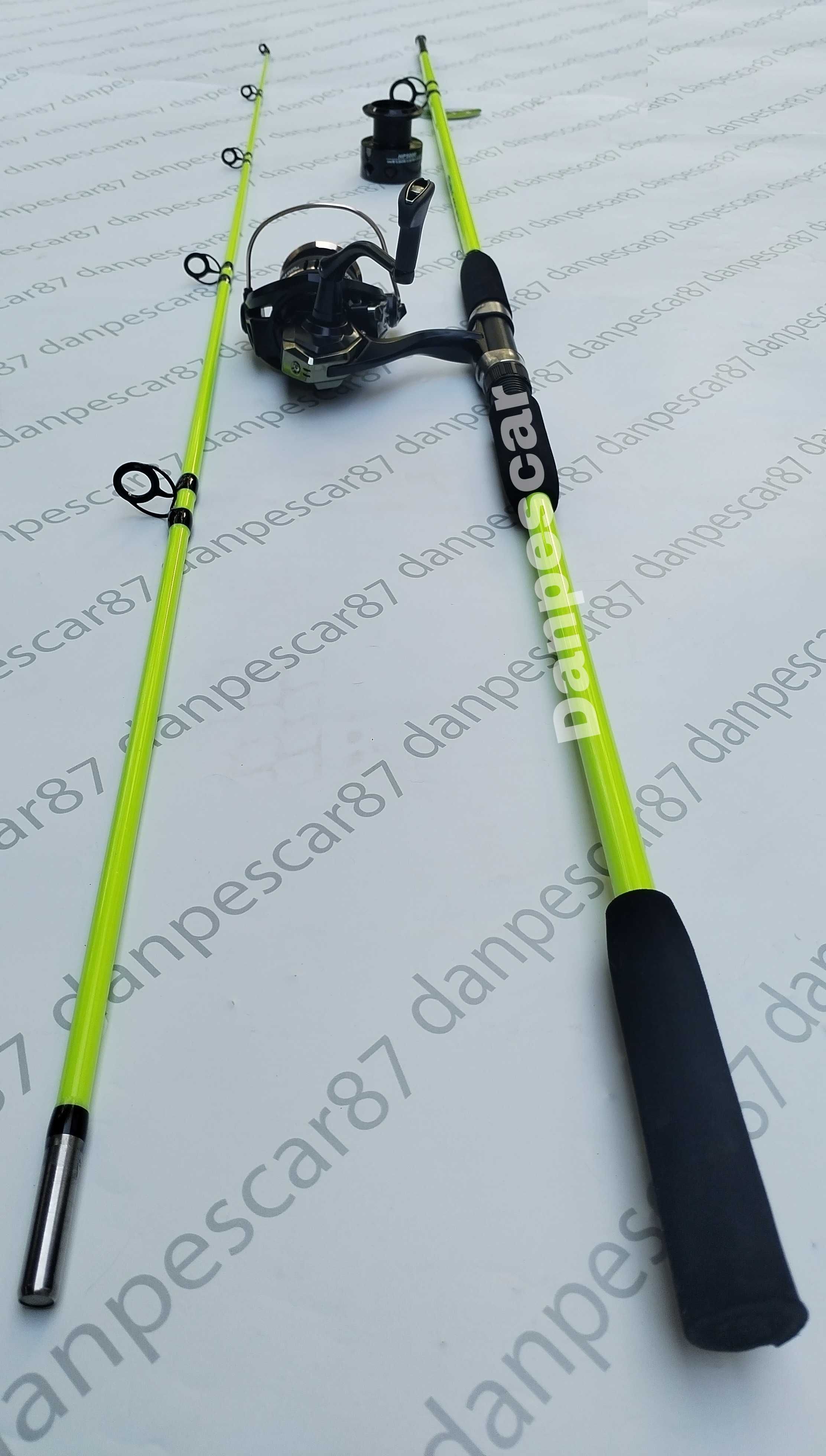 SET Lanseta WB fibra sticla plina 2,40m cu Mulineta FL HP5000 7 rulm