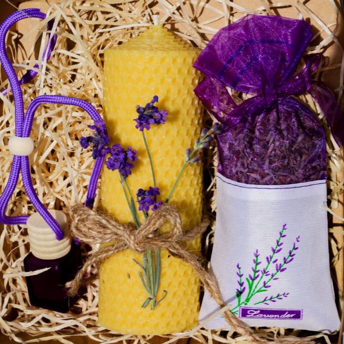 Set pachet aromat cu lavanda.