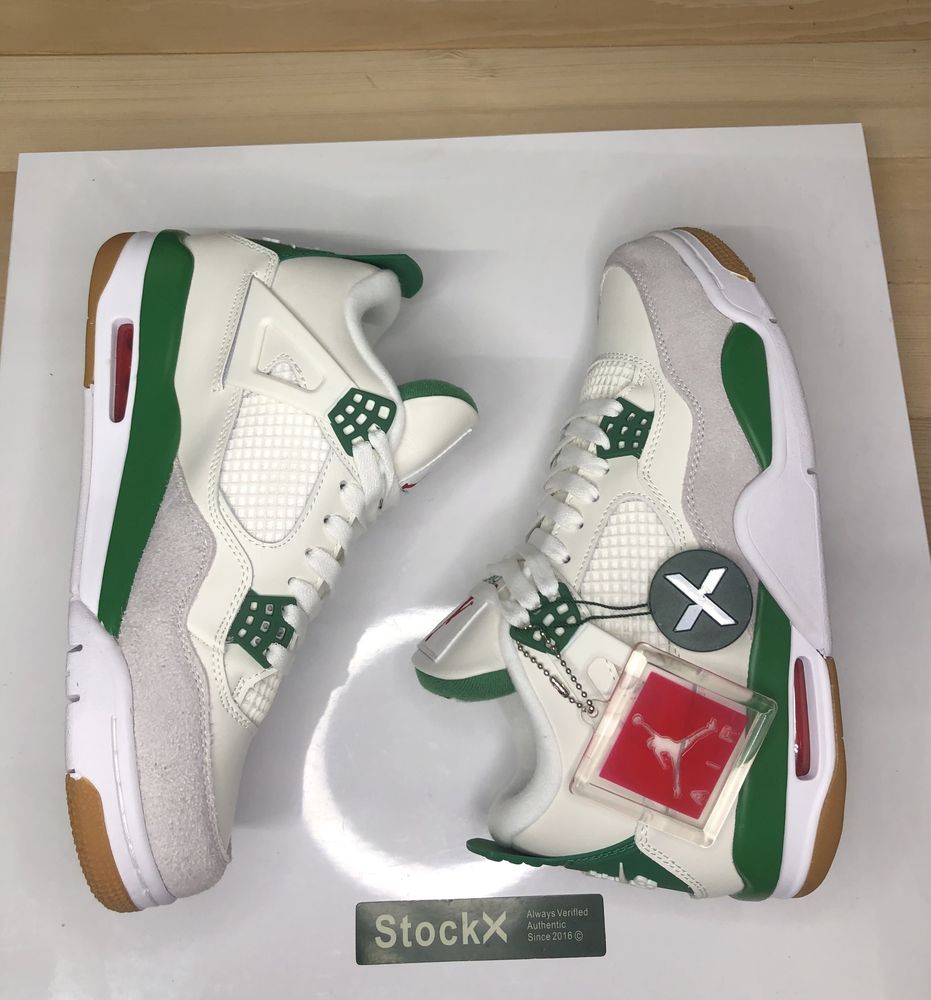 Pine Green Jordan 4 SB Retro Sail Pine Green Air Jordan Retro 4 SB