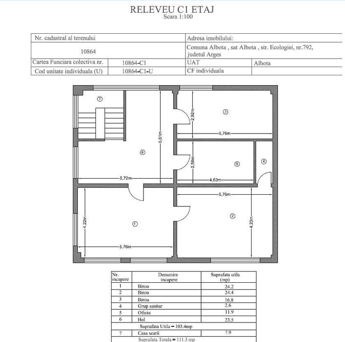 De închiriat–Teren și Hală industrială P+E în zonă industrială