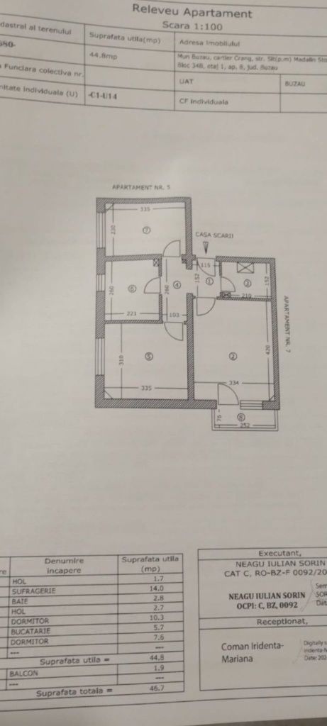 Apartament 3 camere, Micro 14, proprietar