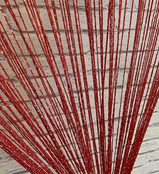 Шторы нитяные для кухни -2шт