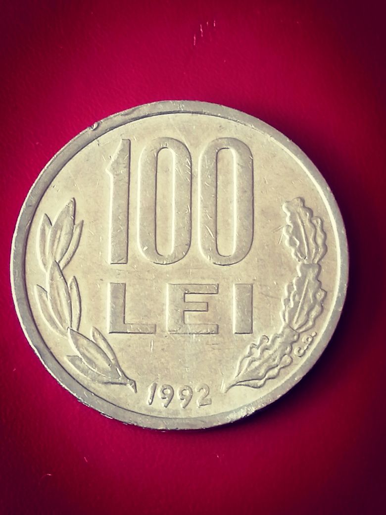 Moneda de 100 lei din anul 1992